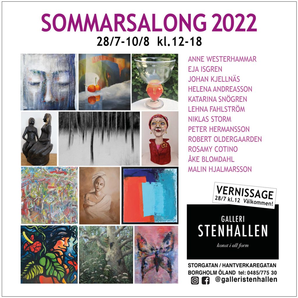 Affischen till SOMMARSALONGEN, STENHALLEN 2022